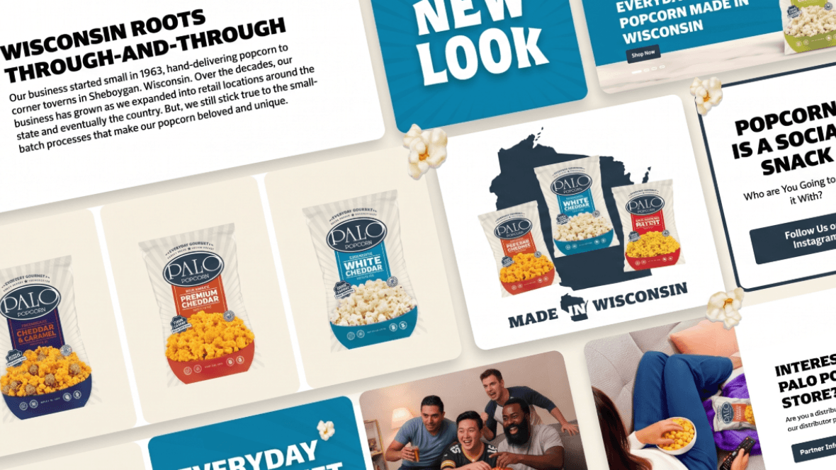 Relaunching Palo Popcorn’s Brand, Packaging, and Website to Fuel Nationwide Growth